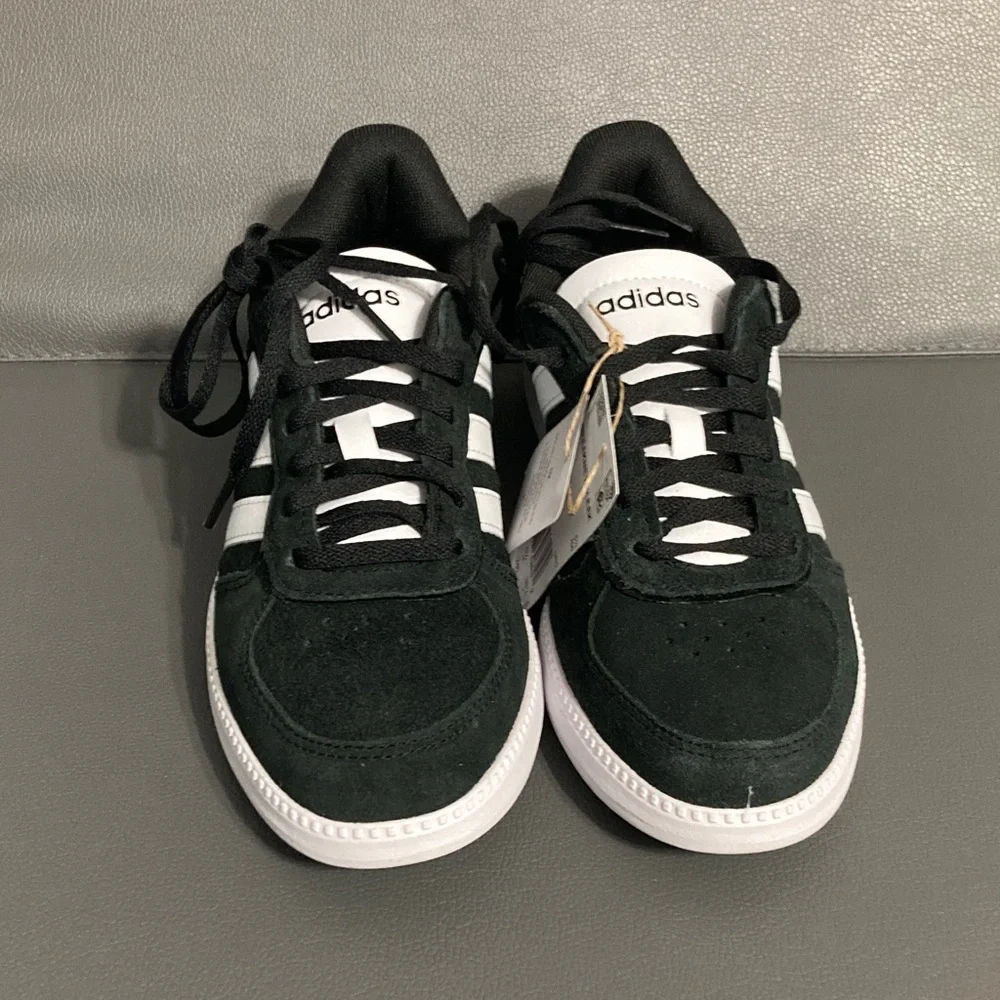 Adidas Black and White Suede Sneakers - Picture 3 of 7